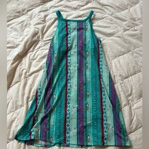 Colorful Teal Girl Youth Dress
